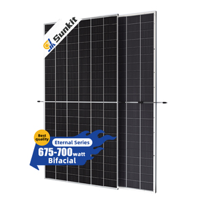 Módulo Solar Bifacial Tipo N Sunkit de 645W-665W 655W para Energía Solar Monocristalina de Alta Eficiencia 22% Venta Directa de Fábrica al por Mayor - Product Image 2