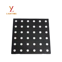 Lampe de scène à matrice LED RVB 36 yeux pleine couleur avec gradation linéaire, effet stroboscopique, DMX512, fonctionnement maître-esclave et auto-exécution