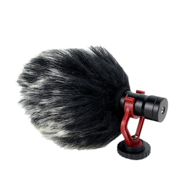 Real-time Monitoring Handheld Noise Reduction Professional On-Camera Shotgun Mic Canceling Microphone for DSLR and Smartphones
