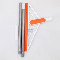 Wanhao GS-15 Noir – Grattoir multifonctionnel en plastique, silicone et nylon, écologique et durable, pour sols et vitres, avec crochet antidérapant et sans résidus de poils