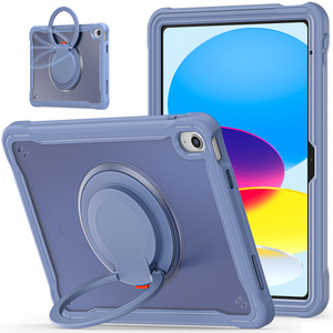 Suitable for 2025 iPad 11th generation tablet case with rotating stand, 12.9-inch wrist strap, shockproof full-cover tablet case - Product Image 4