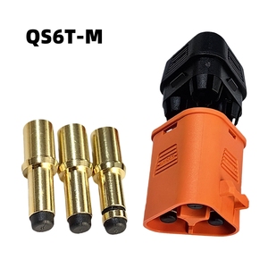 ขั้วต่อกันประกายไฟแบบ 3 เฟส QS6T, ปลั๊กกระแสสูง 60-100A สำหรับกล่องแบตเตอรี่โดรนและตัวควบคุมการจัดเก็บพลังงาน - Product Image 2
