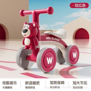 Wbl Slider Kids Balance Bike 10 Inch Four Wheel Toddler Scooter For 1-3 Years Old With Bunny Design - Product Image 3