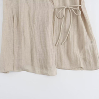 HANO mujeres 2024 verano nueva moda Chic estilo chino cuello en V abrigo Vintage manga larga Mujer prendas de vestir exteriores Chic