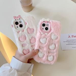 <span class=keywords><strong>Coque</strong></span> esthétique en peluche rose pour IPhone 11 12 13 14 Plus Pro Max, housse <span class=keywords><strong>de</strong></span> <span class=keywords><strong>téléphone</strong></span> douce <span class=keywords><strong>Kawaii</strong></span>, <span class=keywords><strong>coque</strong></span> <span class=keywords><strong>de</strong></span> protection pour iPhone 14 Pro Love - Product Image 1