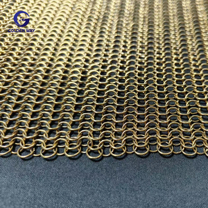 Rete decorativa ad anello saldato 316 in acciaio inox foglio di maglia per tenda Hotel cappa di maglia - Product Image 1