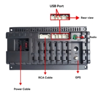 Lecteur d'autoradio universel 2DIN MP5 6.86 pouces avec écran tactile Carplay sans fil Android AUTO Multimedia AutoStereo