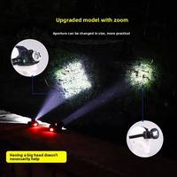Lampe frontale XPE T6 2*18650 Li-ion 270 Lumens, étanche IPX4, rechargeable, faisceau réglable, fonction capteur