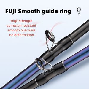 OEM 1.85m 1.5 section FUJI guide calmar jigging canne à pêche en alliage de titane top eau salée canne à pêche - Product Image 5