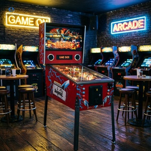 Máquina de <span class=keywords><strong>Pinball</strong></span> Virtual Mini con Soporte en Español, Flipper Mecánico, Funciona con Monedas, 1 Año de Garantía, <span class=keywords><strong>Arcade</strong></span> Profesional - Product Image 4