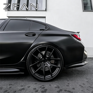 Nouvelles jantes de voiture en aluminium forgé ZFAN noires 18-26 pouces 5x114.3/5x112/5x130 PCD 25 mm design concave garantie à vie pour <span class=keywords><strong>Audi</strong></span> - Product Image 2