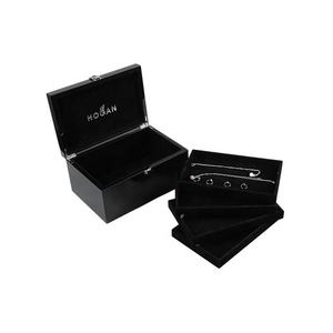 DS Customized Handmade Luxury Natural Wood Laser-Crafted Rectangle Jewellery <b>Box</b> Glossy <b>Black</b> <b>Gift</b> <b>Box</b> with Handle - Product Image 6