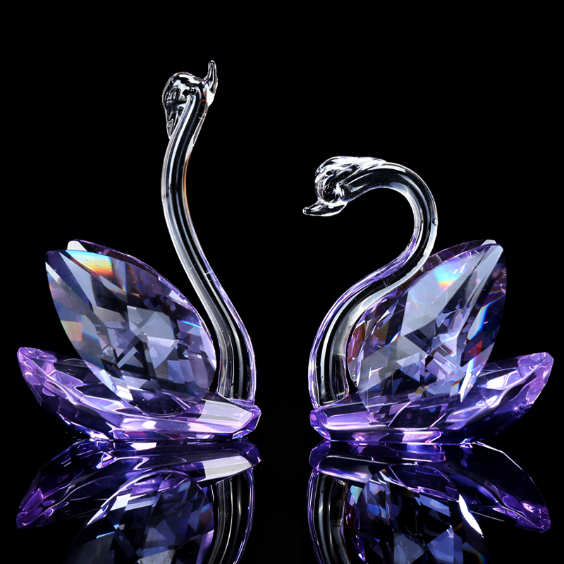 Crystal Swan Arts and Crafts Ornament for Home Decoration - Eco