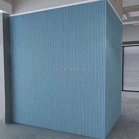 Panneau mural WPC écologique pour la décoration intérieure Revêtement en plastique bambou direct d'usine Plaque de grille décorative pour mur intérieur