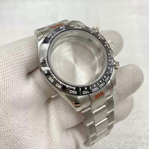 Waterproof VK63/64 Movement Chronograph Function <b>Watch</b> <b>Case</b> and Strap Set Stainless Steel Compatible with Sapphire Crystal - Product Image 1
