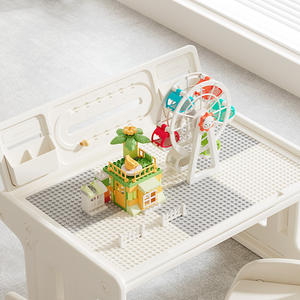 Aprendizaje para niños + <span class=keywords><strong>mesa</strong></span> de bloques de construcción multifunción barato niños bebé plástico tarea escritorio <span class=keywords><strong>Mesa</strong></span> moderna - Product Image 4