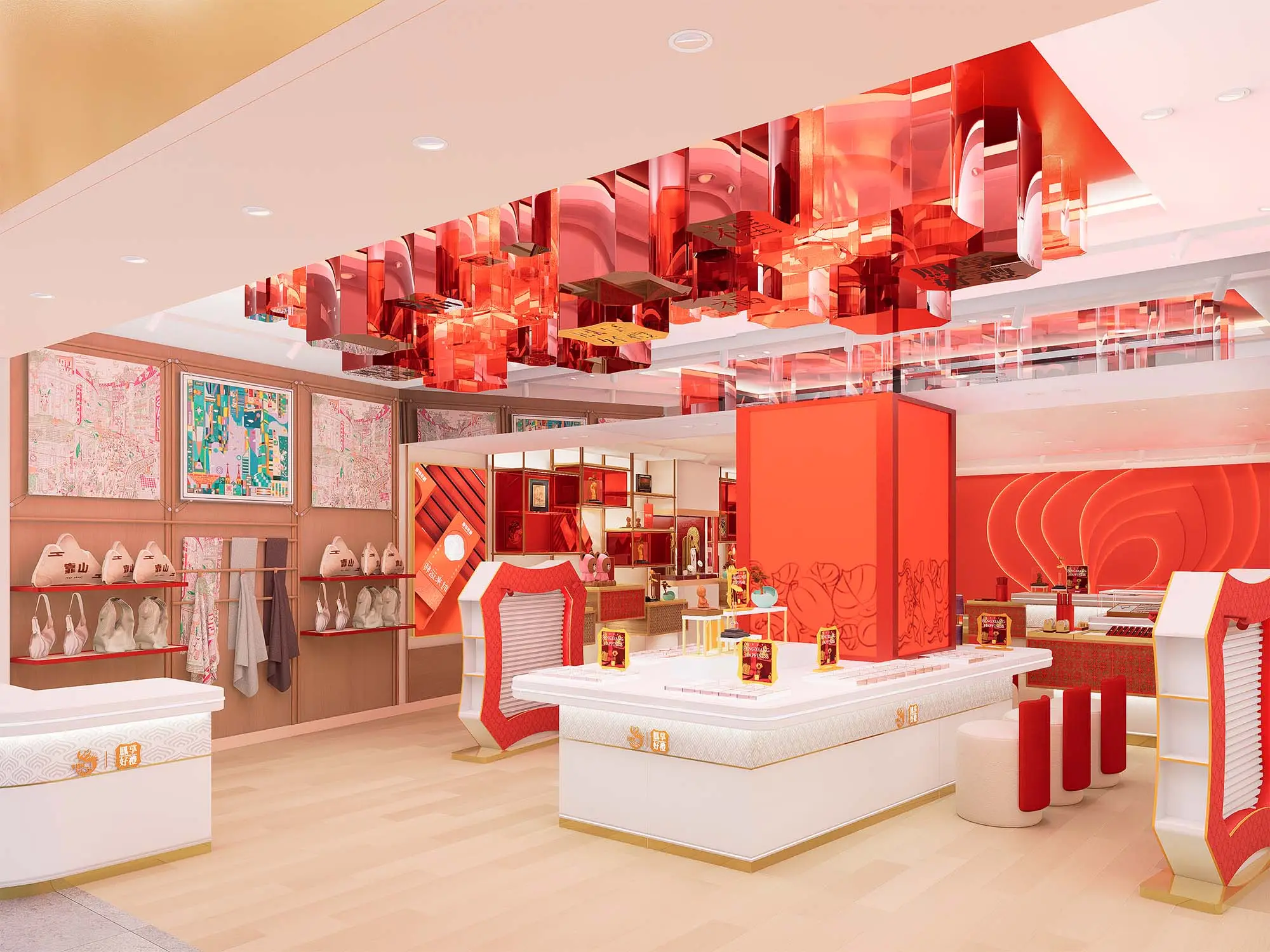 Top Luxe Merk Aangepaste Retail Sieraden Winkel Meubeldisplay Decoratie Winkel Tentoonstelling