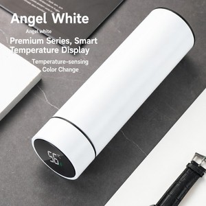 Bouteille d'eau intelligente 500 ml avec affichage LED de la température, thermos isotherme en acier inoxydable, rappel de consommation, idéal pour la gym, vente en gros - Product Image 3