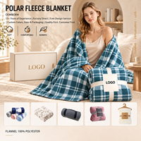Plaid polaire léger, doux et confortable, couleur unie, chaud, en flanelle, pour canapé, lit, bureau, cadeau, vente en gros
