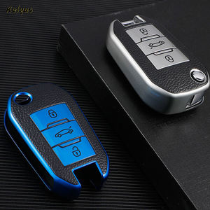 Custodia in pelle per chiave a distanza per auto per Peugeot 208 3008 308 508 408 2008 307 4008 per <span class=keywords><strong>Citroen</strong></span> C4 C3 C6 <span class=keywords><strong>CACTUS</strong></span> C8 guscio protettivo - Product Image 2