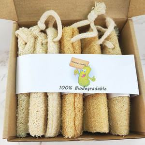 Großhandel Umweltfreundlicher Organischer Bade-Luffa-Schwamm Bürstentyp Peeling-Schwamm REACH-Zertifiziert Natürlich Private Label - Product Image 6