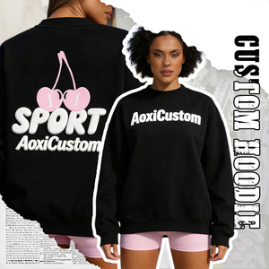 Puff Print Custom Logo 100% Cotton Mock Neck Streetwear Embroidered <strong>Jumper</strong> Fleece Oversized Pullover Women Mockneck Sweatshirt - Product Image 1