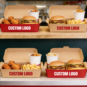 Custom Luxury Food <b>Packaging</b> Paper Boxes for Restaurant Disposable Custom Paper Food Box - Product Image 5