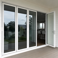 Cloison de patio moderne en alliage d'aluminium noir, double vitrage coulissant, coupe-vent, finition de luxe, pour cave à vin, extérieur, hôtel, hôpital
