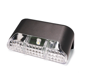 أضواء <span class=keywords><strong>LED</strong></span> حديثة تعمل بالطاقة الشمسية ومقاومة للماء مع مستشعر حركة، تصنيف IP55، هيكل من البلاستيك ABS للحدائق الخارجية والجدران والدرجات والدرابزين - Product Image 3