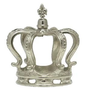 Venta caliente reina decorativa y corona de rey buena calidad de aluminio Premium novia y decoración del hogar