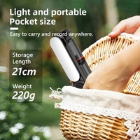 Trépied portable pour téléphone avec lumière LED pour selfie, extensible à 360° ° Rotation pour iOS et Android