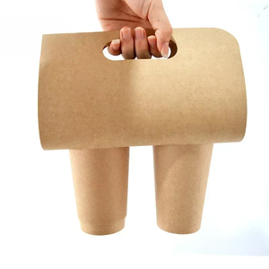 <span class=keywords><strong>Porta</strong></span> tazza monouso in carta ondulata usa e getta per tè e caffè da asporto con confezione da imballaggio per succo - Product Image 2