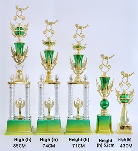 Fabrication de trophées en plastique personnalisés à bas prix, de haute qualité, avec logo universel, taille L, modèle SZ01 - Product Image 5