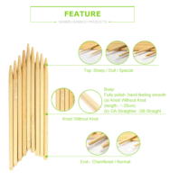 Brochettes de barbecue jetables écologiques et sûres, longues, pour le camping et l'extérieur, compostables, fabriquées en Chine (vente en gros)