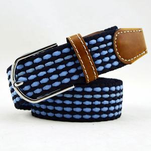 2025 nouveau Design personnalisé Unique hommes rayé couleur tressé élastique Stretch tissé tissu <span class=keywords><strong>ceinture</strong></span> pour jean Golf pantalon - Product Image 3