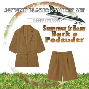 Conjunto de Shorts de Verano de 2 Piezas para Mujer, Marca Alxin, Manga Corta, Color Sólido, Transpirable y Elegante - Product Image 2