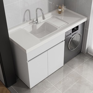 <span class=keywords><strong>Mueble</strong></span> de lavandería de <span class=keywords><strong>aluminio</strong></span> tipo panal para balcón, combinado con fregadero integrado y <span class=keywords><strong>mueble</strong></span> auxiliar para <span class=keywords><strong>lavadora</strong></span> de tambor - Product Image 2