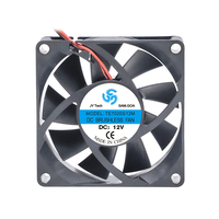 Ventilateur axial miniature sans balais DC 7020, DC12V/24V, 3/4 broches, 70x70x20mm, roulements à billes, pales en plastique, électrique, OEM/ODM