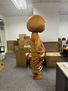 Traje de Mascota de Navidad Cookie <span class=keywords><strong>Gingerbread</strong></span> <span class=keywords><strong>Man</strong></span> Traje de Mascota para adultos - Product Image 6