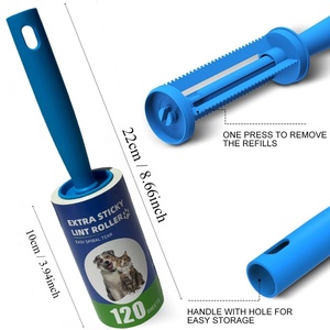 Rodillo Removedor de Pelo de Mascotas Portátil y Reutilizable con 120 Hojas Adhesivas Desprendibles para el Hogar - Product Image 5
