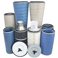 Filtre d'admission d'air pour turbine à gaz, média conique cylindrique 100 % cellulose synthétique, pour centrale électrique, fournisseur FORST