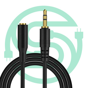 Factory Price 3M 3.5mm Aux Audio Cable Male to Female 3 Jack M/F Stereo TRS Cable Gold Plated for Phone Computer - Product Image 2