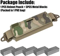 REVIXUN Accessoires pour casque de combat tactique Contrepoids NVG Pochette de contrepoids