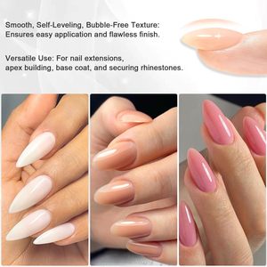 Nueva Fórmula de Gel Constructor de Uñas Rosa Nude, Sin Calor, Autonivelante, Fortalecedor, Sin TPO, para Uñas - Product Image 2