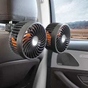 F6207 5 סנטימטרים כפול ראשי רכב מושב אחורי קירור מאוורר עבור משאית אביזרי רכב 2023 12V 24V CE FCC ROHS