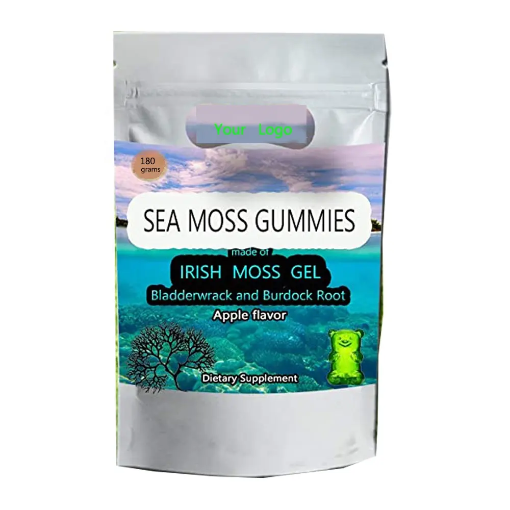 Nhãn Hiệu Riêng Hữu Cơ Irish Biển Moss Gummies Vegan Creatine Nhai Hỗ Trợ Da Nội Bộ Detox Cho Nam Giới Và Phụ Nữ