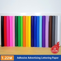 Vinilo Adhesivo de PVC para Publicidad, Rollo de Película Autoadhesiva para Corte, para la Creación de Letreros, Decoración con Adhesivos, Plotter de Corte Renli