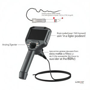 Endoscopio con Pantalla HD de 5.0'', CMOS de 1MP, 6mm, 3 Metros, Cámara de Inspección Boroscópica H.265, Búsqueda Subacuática, Inspección de Carcasas de Turbinas - Product Image 3
