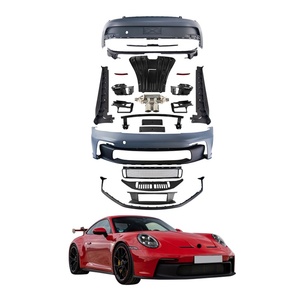 Kit carrosserie de pare-chocs avant 2020-2024 avec découpes pour feux antibrouillard, calandre moulée par injection pour 911 992 GT3 - Product Image 1