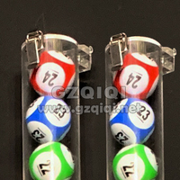 Conteneur de balles en acrylique pour les balles de loterie et les balles de jeu de loto